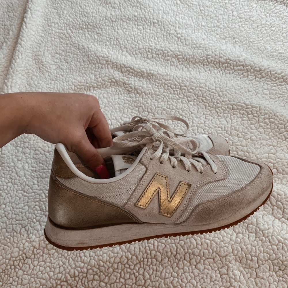 gold new balance shoes